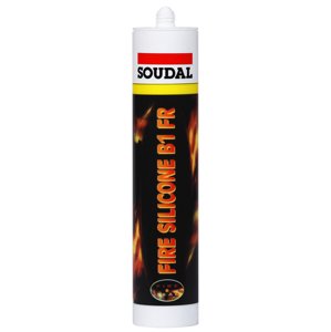 Tmel protipožární Soudal FIRE SILICONE B1 FR 300 ml