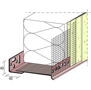 Lišta přechodová s okapničkou Retek 37500 60 mm 2 m